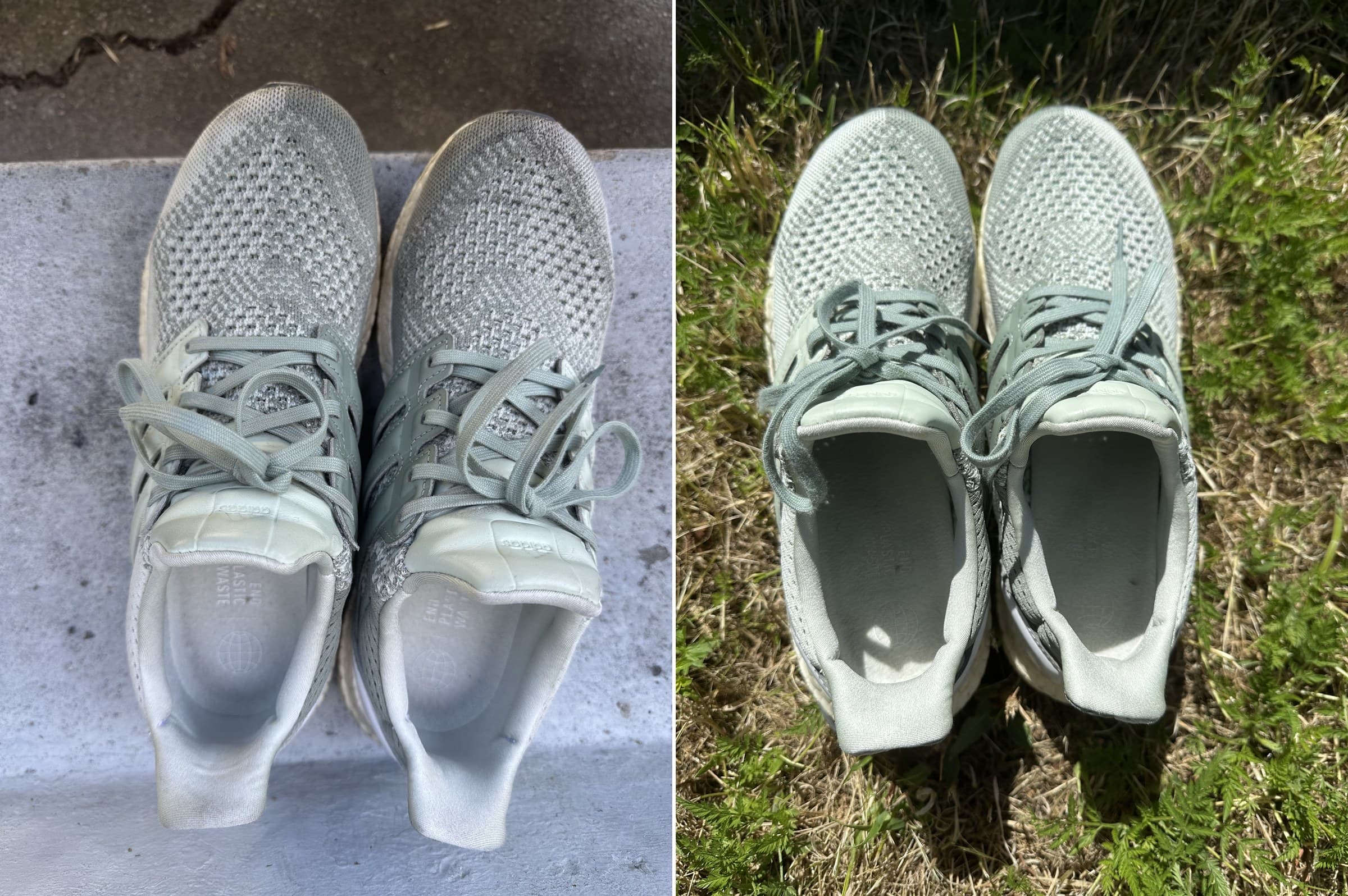 Mia cleaned shoes